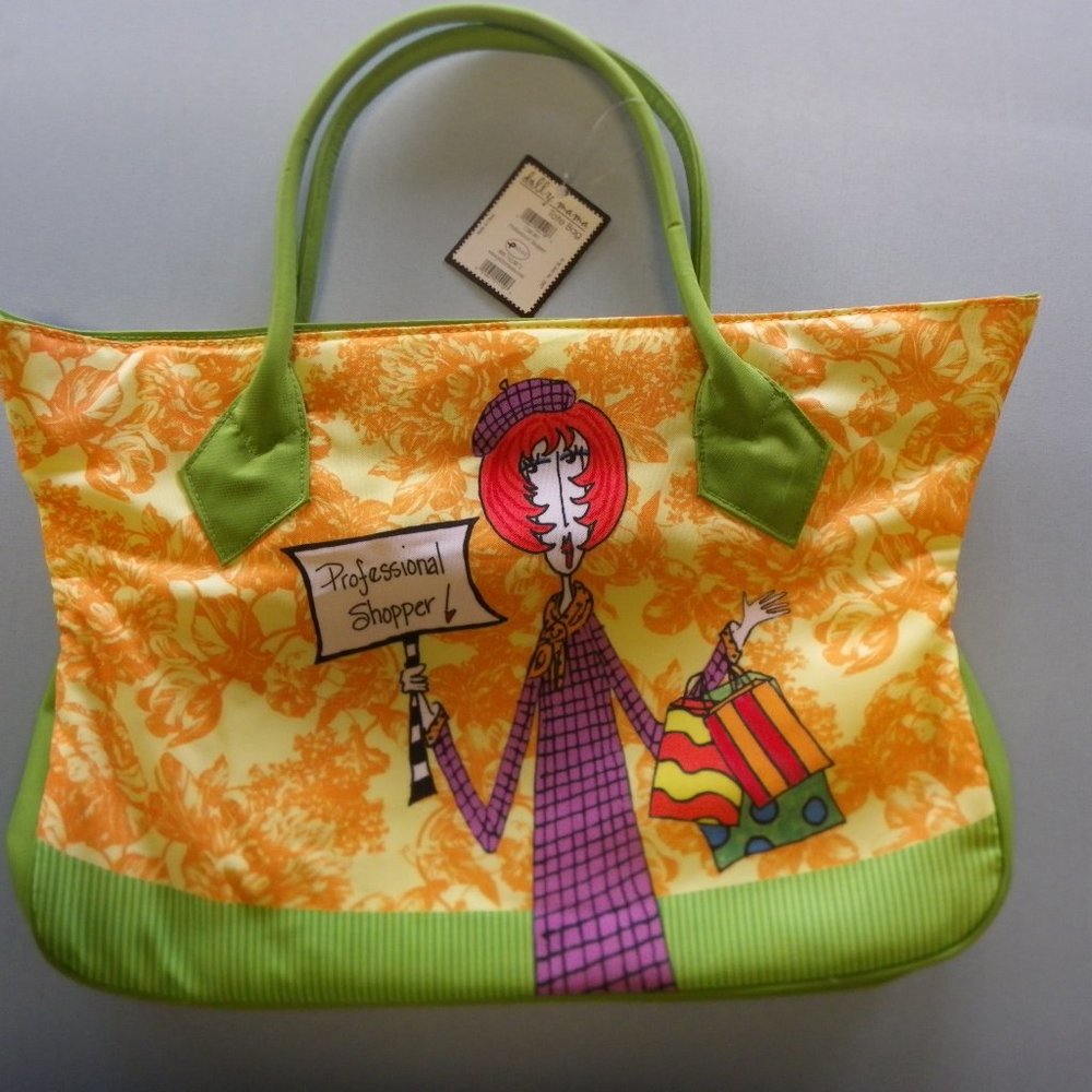 Dolly Mama Tote Bag "Professional Shopper" 11in. High by 15 in. Wide New